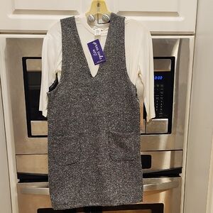 Charming Gray Kids Casual Dress